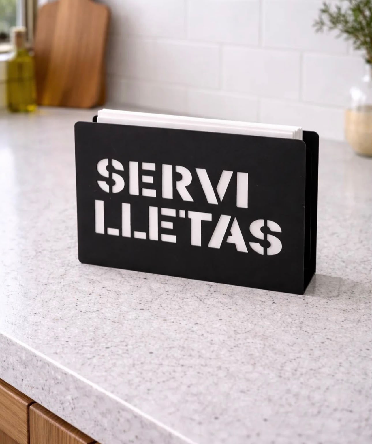 Servilletero metalico