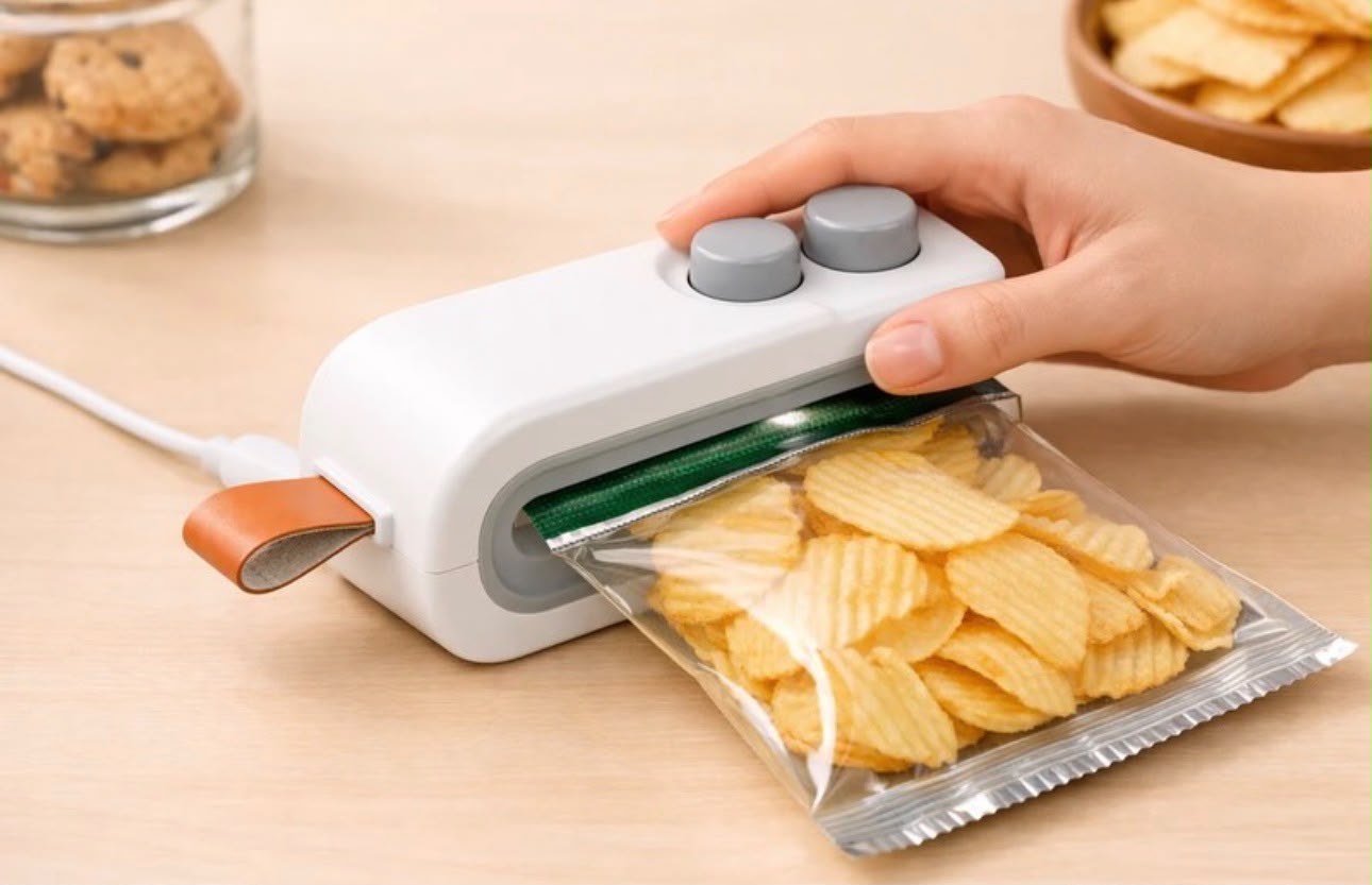 Sellador de bolsas con USB