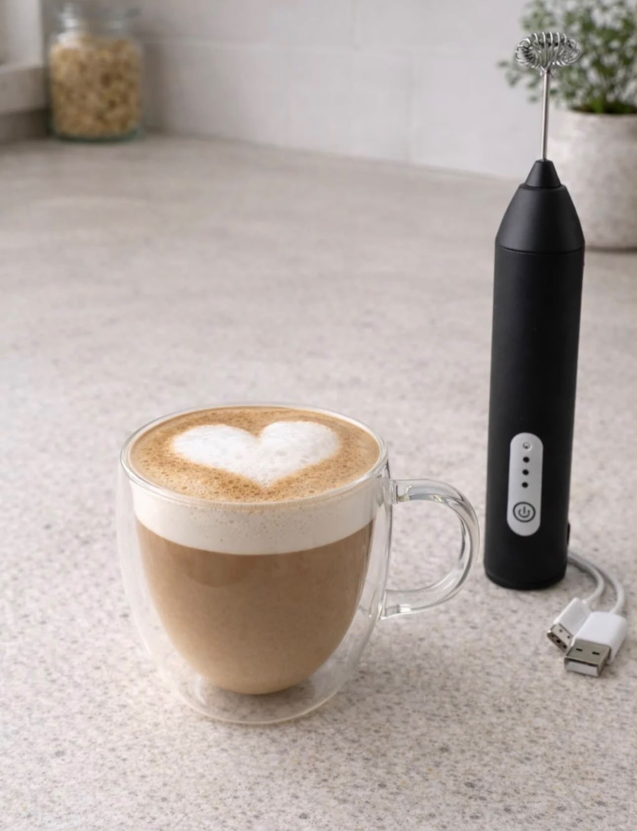 Batidor de cafe USB / 3 velocidades